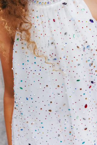 Lola and the Boys Rainbow Crystal Gem Dress
