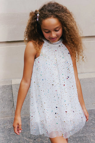 Lola and the Boys Rainbow Crystal Gem Dress