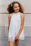 Lola and the Boys Rainbow Crystal Gem Dress