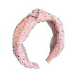 Bari Lynn Tulle Jeweled Knot Headband