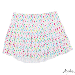 Azarhia Mini Pleat Skort - Lightning Bolt