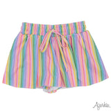 Azarhia Butterfly Shorts - Rainbow Stripes