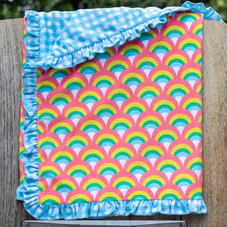Sugar Bee Swim Towel- Retro Rainbow