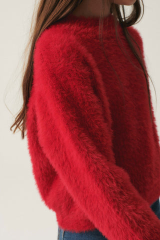Compania Fantastica Fuzzy Sweater - Red