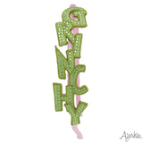 Grinchy Rhinestone Patch Jeweled Headband
