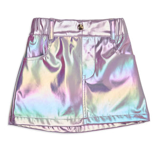 Mini Dreamers Riley Purple Metallic Skirt