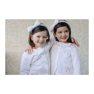 Sal & Pimenta Blue Bows Knit Cardigan