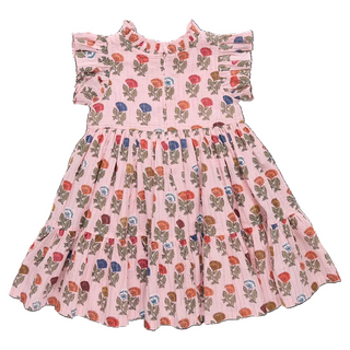 Pink Chicken Multi Flower Drop Dress