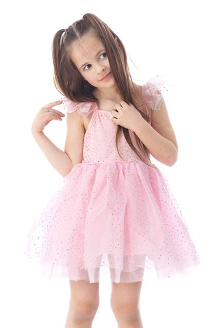 Rockwilde Pink Eydie Rhinestone Tutu Dress