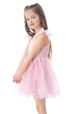 Rockwilde Pink Eydie Rhinestone Tutu Dress
