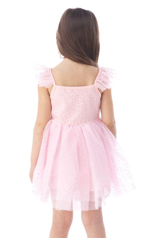 Rockwilde Pink Eydie Rhinestone Tutu Dress