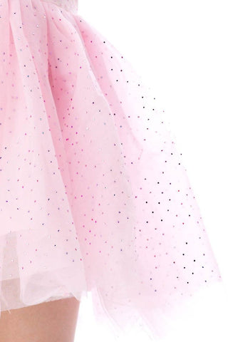 Rockwilde Pink Eydie Rhinestone Tutu Dress