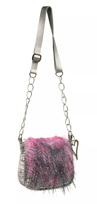 CC Faux Fur Crossbody Bag