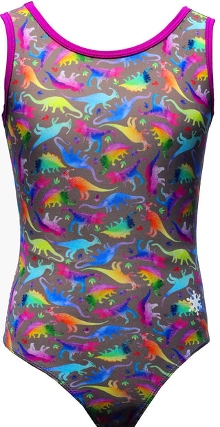 Snowflake Gymnastics Leotard - Dino Love