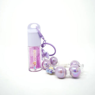 Purple Shimmer Sparkle Pop Bag Charm
