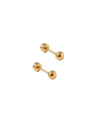 Linny Co. Screwback Stud Earrings - Evelyn Gold