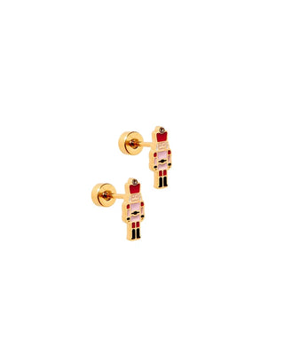 Linny Co. Screwback Stud Earrings - Nutcracker