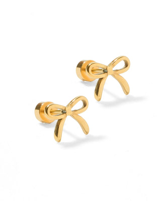 Linny Co. Screwback Stud Earrings - Sadie Bow