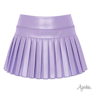 Azarhia Mini Pleated Skort - Lavender Shimmer