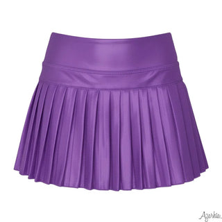 Azarhia Mini Pleated Skort - Purple Shimmer