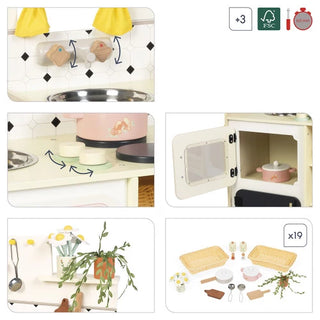 Shiny Grandma Large Wooden Toy Kitchen