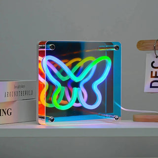 Acrylic sign, Multi color LED lights with 3D effect, Star