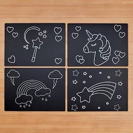 4Pk Chalkboard Placemats 12x17