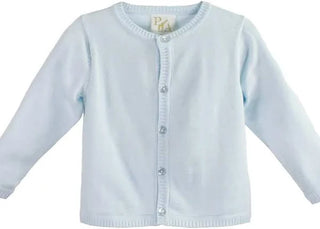 Petit Ami Classics Scalloped Sweater Light Blue