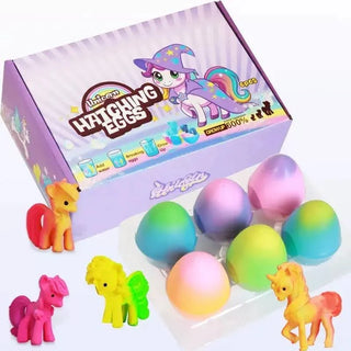Rainbow Unicorn 6Pc Hatching Eggs