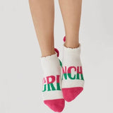Grinch Plush Socks with Pom Poms