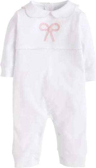 Little English Bow Crochet Playsuit