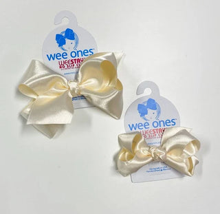 Wee Ones French Satin Basic Bow