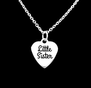 Lil Sister Stainless Steel Heart Necklace