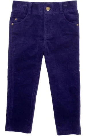 Bailey Boys Pinwale Elastic Cord Pants - Navy