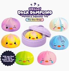 Hello! Duck Dumpling Mini Tie-Dye Drop Squishy Toy