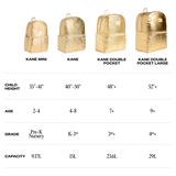 State Backpack - Kane Kids Double Pocket - Lilac Chevron