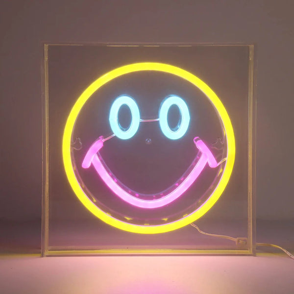 Smiley Face Neon LED Sign – Olly-Olly