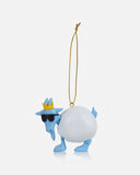 GOAT USA Ice Blue Christmas Snowball Ornament