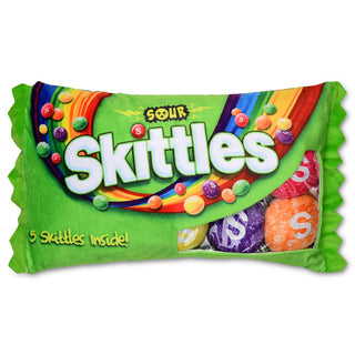 IScream  Interactive Sour Skittles Fleece Plush Pillow