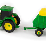 John Deere Fun on the Go Tractor Case - Farm Toy Collection with Farm Vehicles, Animals, Accessories and Travel Case