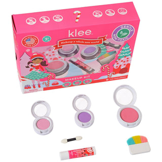 Sparkly Reindeer mineral eye shadows, blush and Peppermint Cocoa lip shimmer