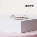 5" Sterling Silver Detailed Edge Cuff Bracelet