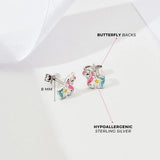 Miss Unicorn SS Enamel Earrings