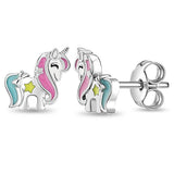 Miss Unicorn SS Enamel Earrings
