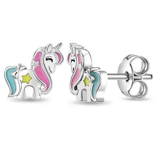 Miss Unicorn SS Enamel Earrings
