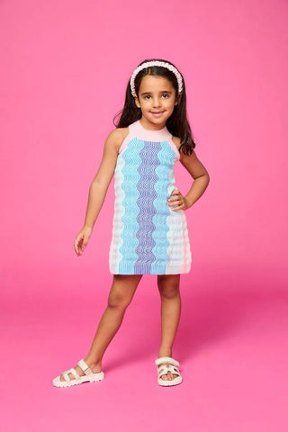 Mini Dreamers St. Barth Multi Crochet Dress