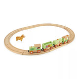 Janod Wooden Story Farm Train with Tracks