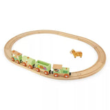 Janod Wooden Story Farm Train with Tracks