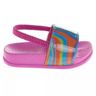 Kensie Girl Slides- Multi-Color Fuchsia