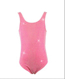 Lola and The Boys Pink Taylor Crystal Swimsuit